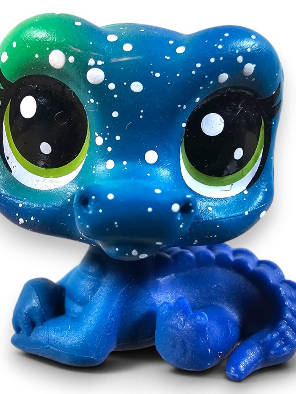 Hasbro Littlest Pet Shop #3-11 Galaxie Gator Crocodile Cosmic Blue Mini LPS